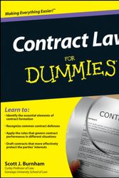 Cover Art for 9781118092736, Contract Law For Dummies by Scott J. Burnham