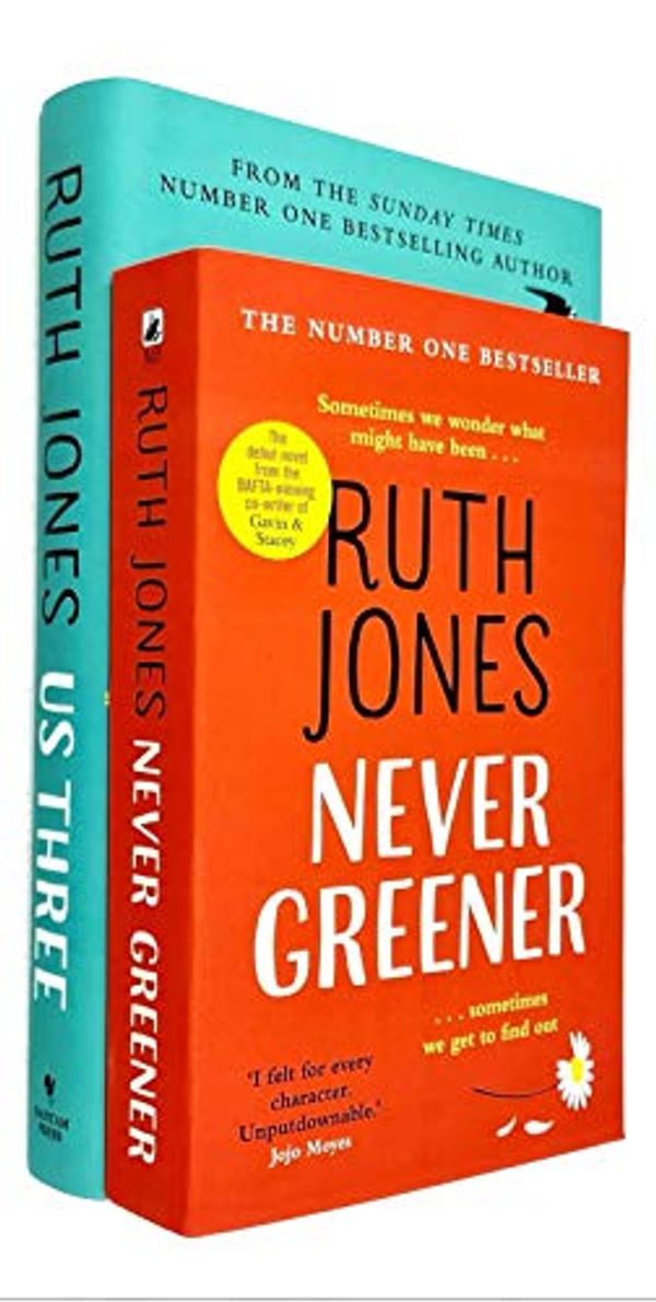 Cover Art for 9789124068332, Never Greener & Us Three By Ruth Jones 2 Books Collection Set by Ruth Jones