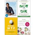 Cover Art for 9789123795338, The 4 Pillar Plan, How Not To Die, Food Wtf Should I Eat, Healthy Medic Food for Life 4 Books Collection Set by Dr. Rangan Chatterjee, Dr. Michael Greger, Gene Stone, Mark Hyman, Iota