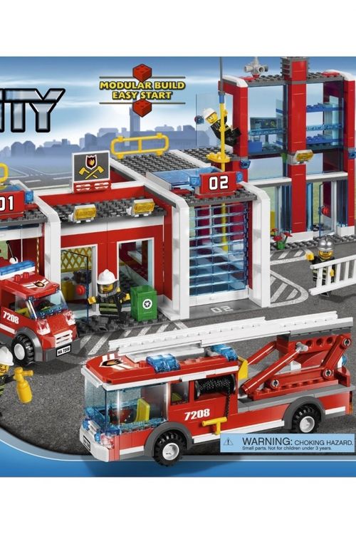 Cover Art for 0673419129565, Fire Station Set 7208 by Lego