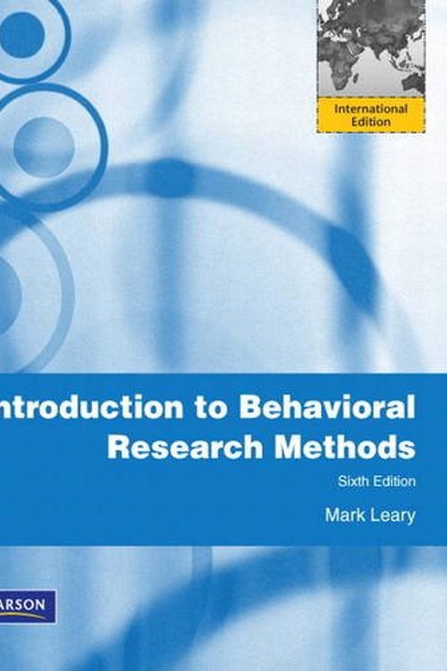 Cover Art for 9780205197217, Introduction to Behavioral Research Methods by Mark R. Leary