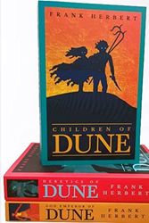 Cover Art for B09RW11PT7, Dune Series 3 books set The 3rd,4th & 5th Dune Novel by Frank Herbert Paperback Children of Dune Heretics of Dune God Emperor of Dune by Frank Herbert