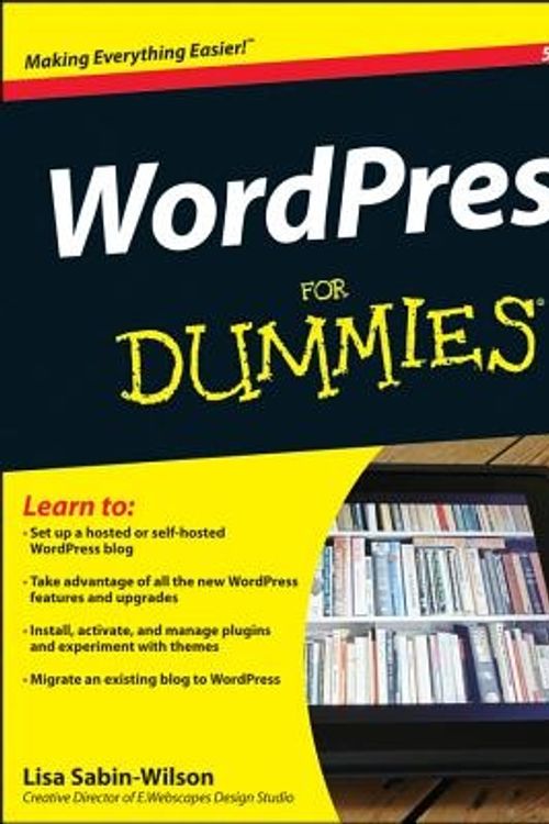 Cover Art for 9781118383186, WordPress For Dummies by Sabin–Wilson, Lisa