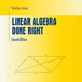 Cover Art for 9780387945958, Linear Algebra Done Right by Sheldon Jay Axler