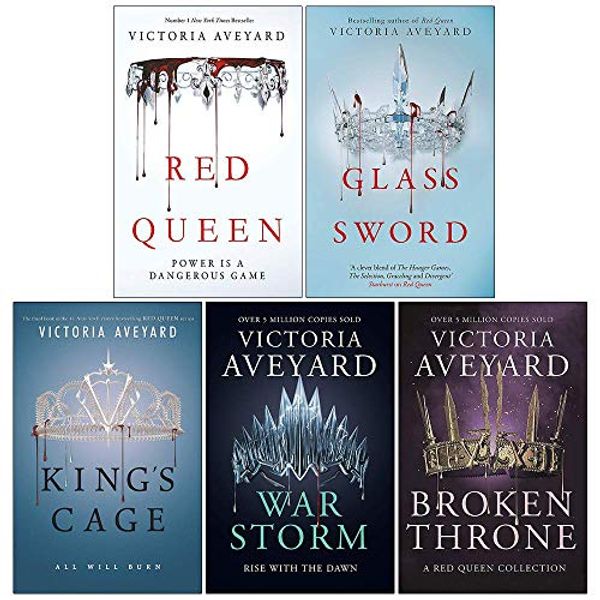 Cover Art for 9789124030872, Victoria Aveyard Red Queen Series 5 Books Collection Set (Red Queen, Glass Sword, King'S Cage, War Storm, Broken Throne) by Victoria Aveyard