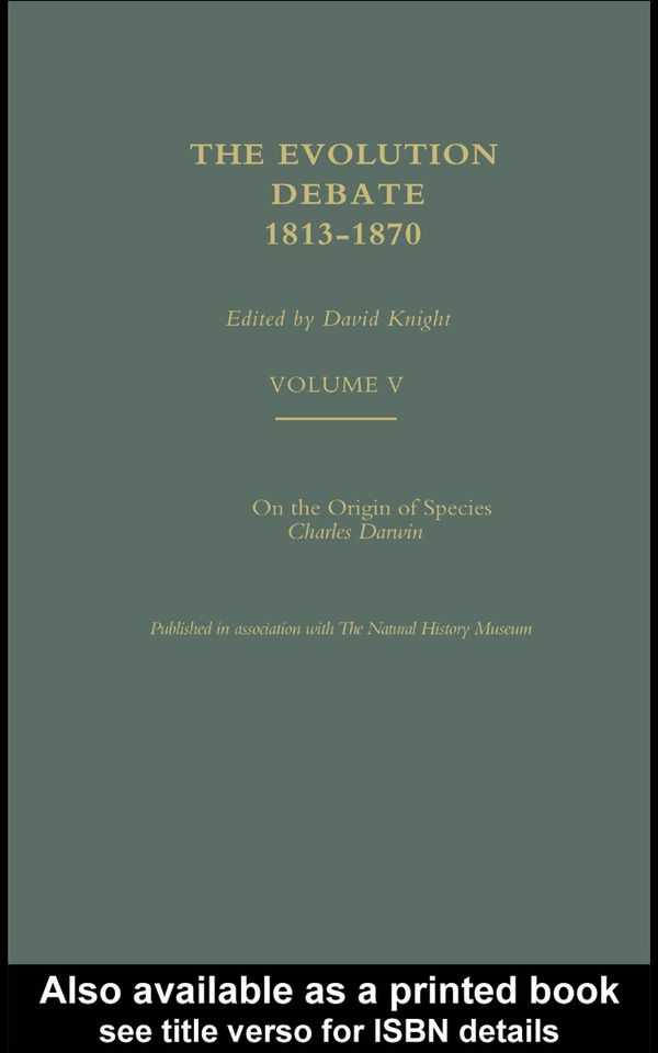 Cover Art for 9780203509104, On the Origin of Species, 1859 by Professor Charles Darwin