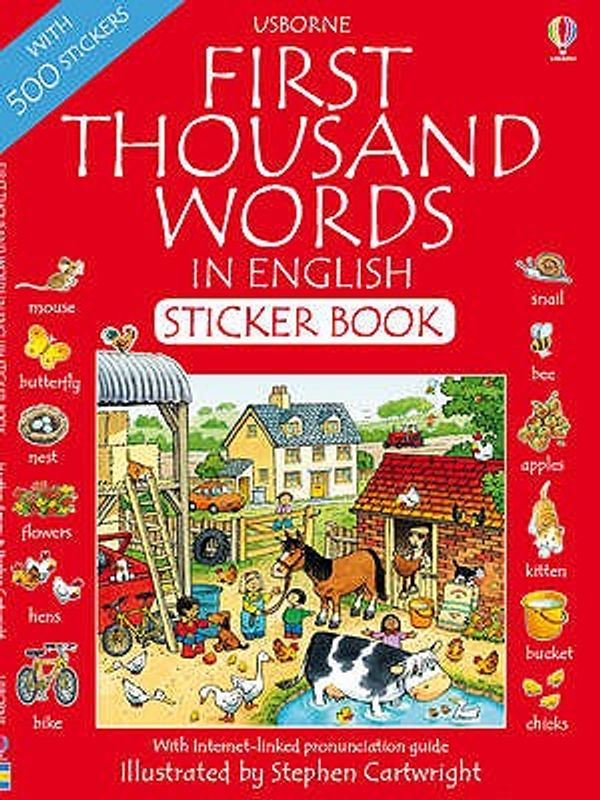 Cover Art for 9781409508663, First 1000 Words in English Sticker Book by Heather Amery
