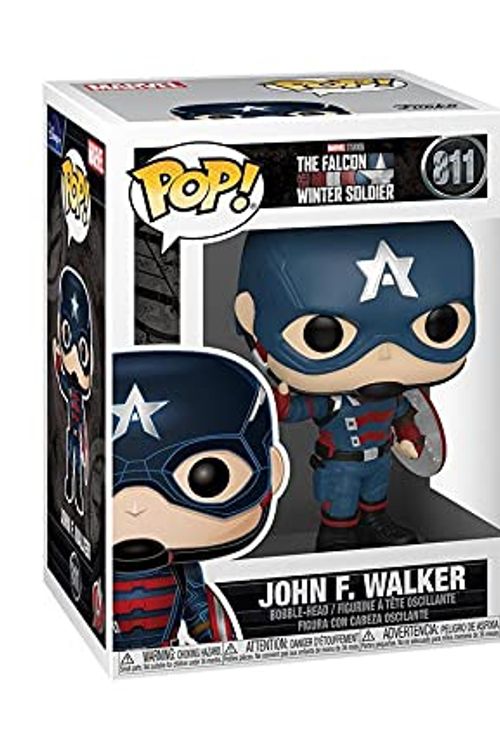 Cover Art for B0987T4CVX, and The New Captain America Funko Pop! Bundle: Funko POP! Marvel: The Falcon and The Winter Soldier - John F. Walker 811 + The Falcon and The Winter Soldier 3D Foam Bag Clip Blind Bag by Unknown