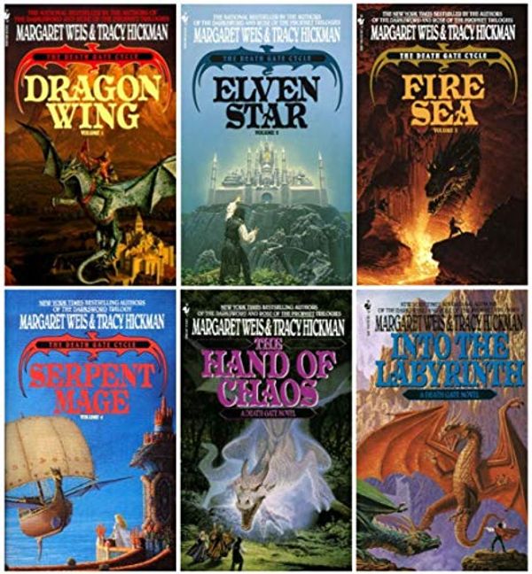 Cover Art for B00DD1GASY, The Death Gate Cycle Set: Dragon Wing / Elven Star / Fire Sea / Serpent Mage / Hand of Chaos / Into the Labyrinth by Margaret Weis, Tracy Hickman
