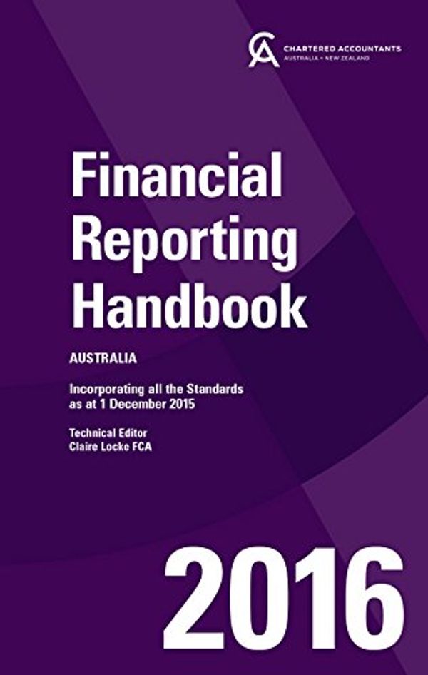 Cover Art for 9780730330547, Financial Reporting Handbook 2016 Australia+financial Reporting Handbook 2016 Australia Wiley E-text Card by Caanz (Chartered Accountants Australia & New Zealand)