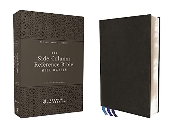 Cover Art for 0025986455514, Niv, Wide Margin Side Column Reference Bible, Premium Goatskin Leather, Black, Premier Collection, Black Letter, Art Gilded Edges, Comfort Print by Zondervan