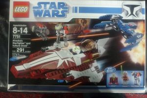 Cover Art for 0673419111713, Ahsoka's Starfighter and Vulture Droid Set 7751 by Star Wars