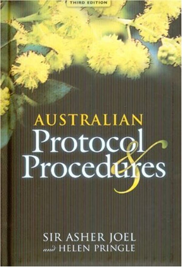 Cover Art for 9780868409467, Australian Protocol and Procedures by Asher Joel