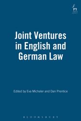 Cover Art for 9781841131061, Joint Ventures in English and German Law by Eva Micheler