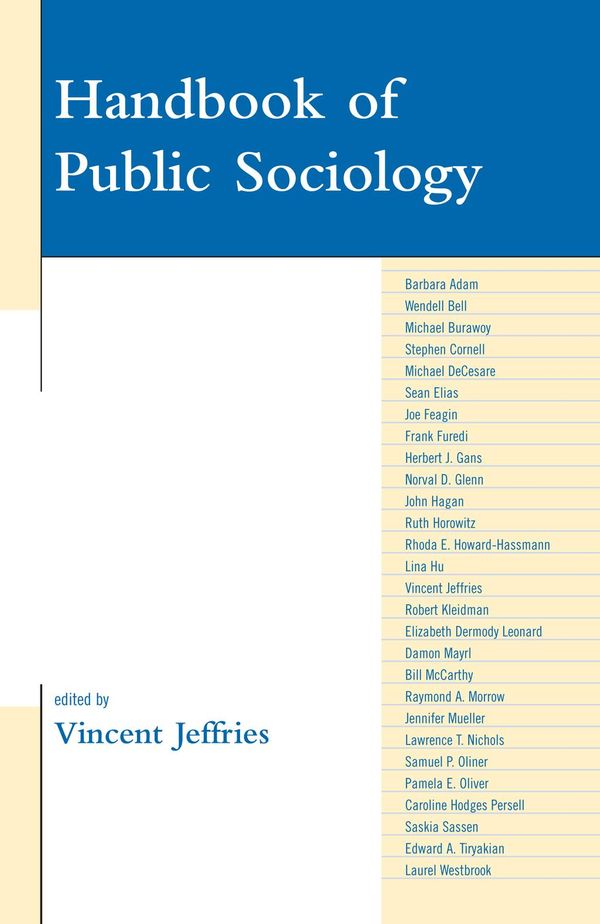 Cover Art for 9780742566484, Handbook of Public Sociology by 
