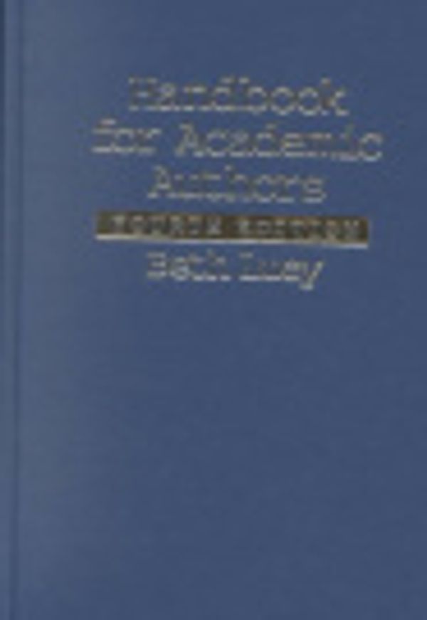 Cover Art for 9780521814775, Handbook for Academic Authors by Beth Luey