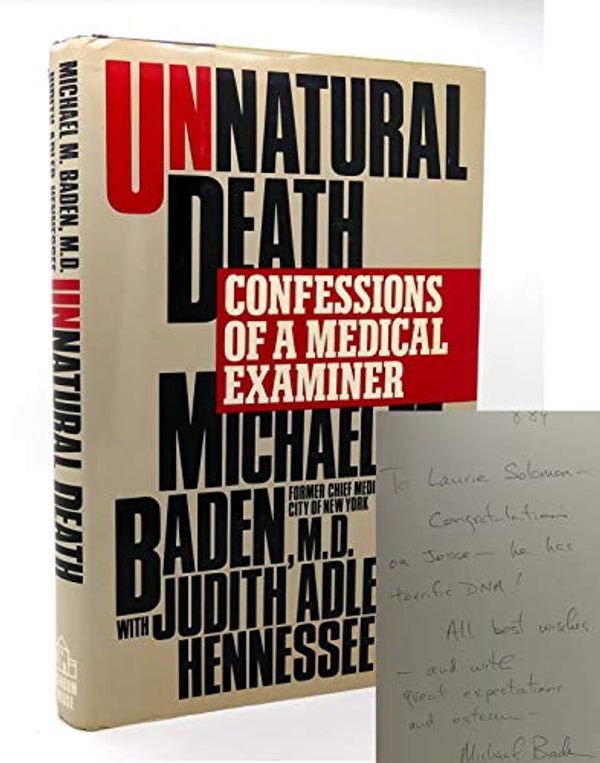 Cover Art for 9780394569826, Unnatural Death by Baden, Michael M.