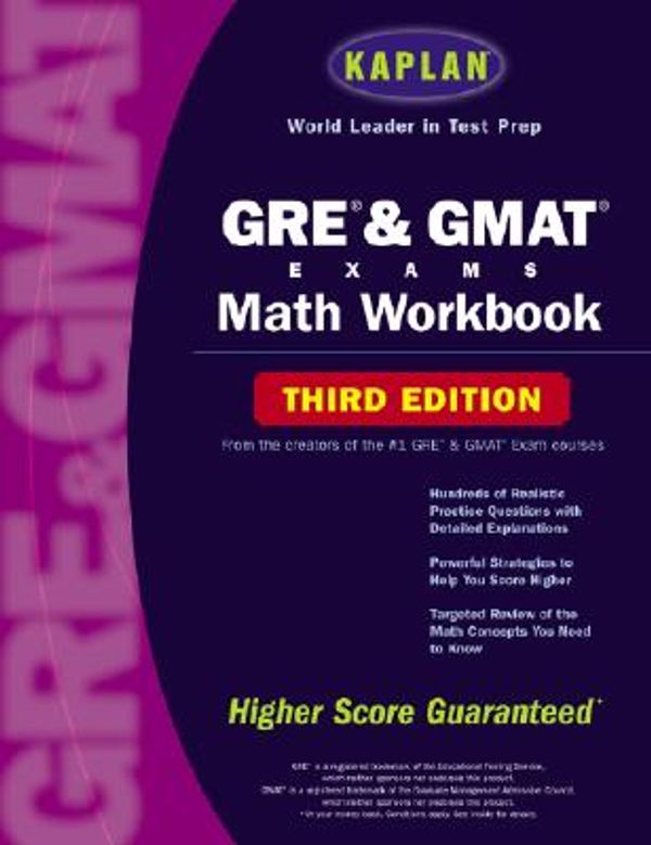 Cover Art for 9780743233545, Kaplan GRE & GMAT Exams Math Workbook, Third Edition by David Stuart