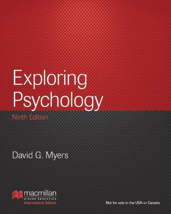 Cover Art for 9781464147050, Exploring Psychology by David G. Myers