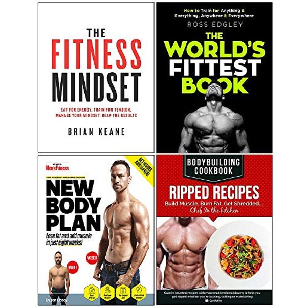 Cover Art for 9789123773992, Fitness Mindset, Worlds Fittest Book, New Body Plan, Bodybuilding Cookbook 4 Books Collection Set by Brian Keane, Ross Edgley, Jon Lipsey, Iota