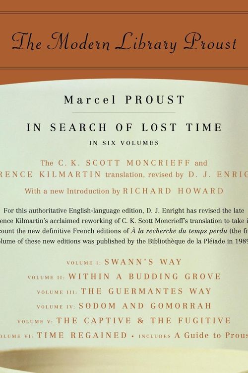 Cover Art for 9780812969641, In Search of Lost Time by Marcel Proust