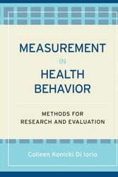 Cover Art for 9780787970970, Measurement in Health Behavior by Colleen DiIorio