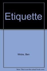 Cover Art for 9780352316899, Etiquette by Ben Wicks