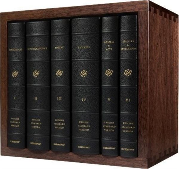 Cover Art for 9781433562228, ESV Reader's Bible, Six-Volume Set (Cowhide Over Board with Walnut Slipcase) by Crossway