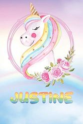 Cover Art for 9781691733460, Justine: Justine's Unicorn Personal Custom Named Diary Planner Perpetual Calander Notebook Journal 6x9 Personalized Customized Gift For Someone Who's Surname is Justine Or First Name Is Justine by Leona Planner's 1000, Maria