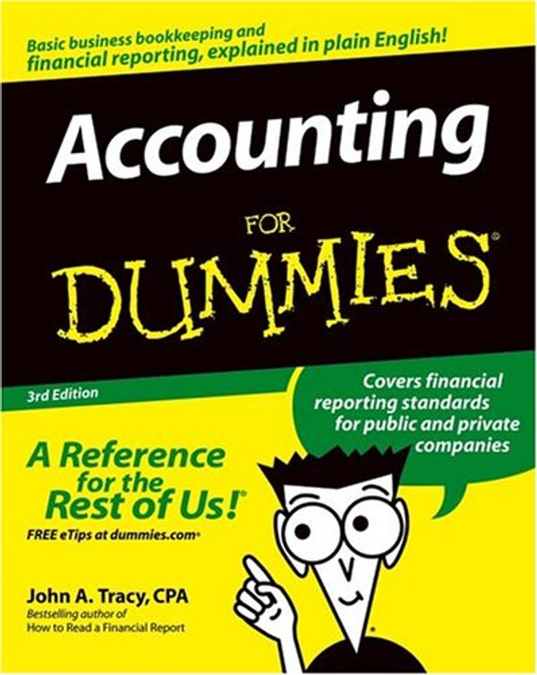 Cover Art for 9780764578366, Accounting For Dummies [Paperback] by John A. Tracy