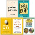 Cover Art for 9789123894406, Period Power, Is Butter a Carb, Food Wtf Should I Eat, The Diet Myth, Low Carb Diet for Beginners 5 Books Collection Set by Maisie Hill, Rosie Saunt, Helen West, Mark Hyman, Professor Tim Spector, Iota