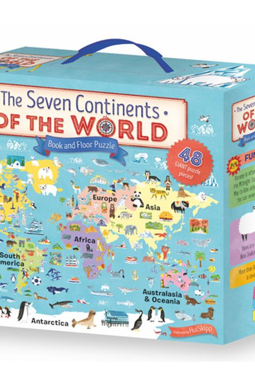 Cover Art for 9781760680817, The Seven Continents of the World Book and Floor Puzzle by Hui Skipp