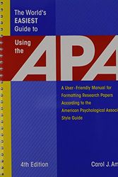 Cover Art for 9781933277042, The World’s Easiest Guide to Using the APA by Carol J. Amato