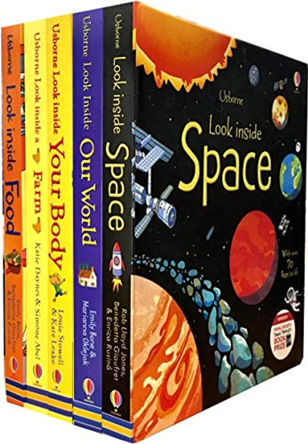 Usborne Look Inside Collection 5 Books Set Look Inside Space Look