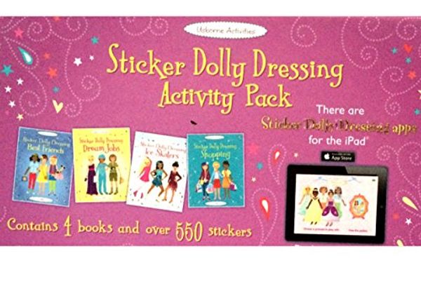 Cover Art for 9781474907026, USBORNE ACTIVITIES STICKER DOLLY DRESSING ACTIVITY PACK BOX SET ~ Contains 4 books and over 550 stickers ~ Titles included: Best Friends Dream Jobs Ice Skaters Shopping (RRP:£12.99) by Usborne