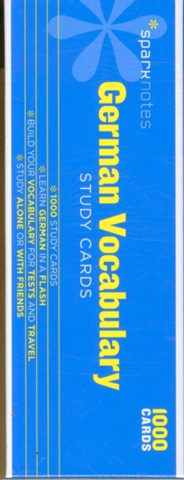 Cover Art for 9781411470002, German Vocabulary Sparknotes Study Cards by SparkNotes, SparkNotes