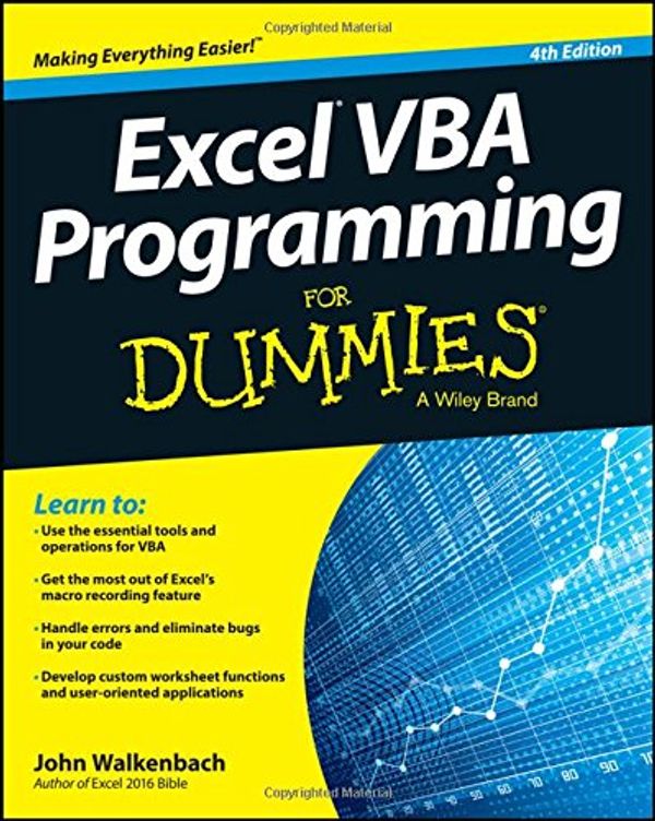 Cover Art for 9781119077398, Excel VBA Programming For Dummies by John Walkenbach