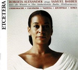 Cover Art for 8711525114500, Samuel Barber: Roberta Alexander Sings Barber by Various Artists (Recorded By)