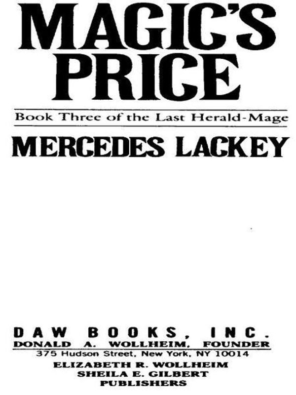 Cover Art for 9781101127452, Magic’s Price by Mercedes Lackey