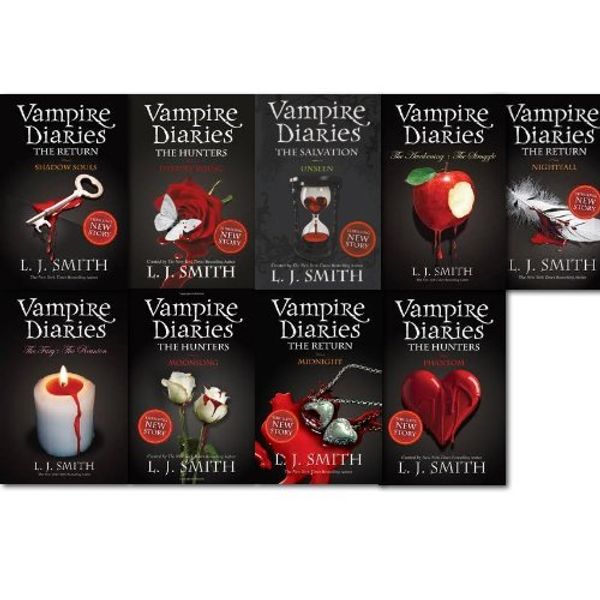 Cover Art for 8601404498466, Vampire Diaries Collection Series 1-11, 9 Books set, By L J Smith Unseen, Destiny Rising, Moonsong, Phantom, Shadow Souls, Nightfall, the Fury+The Reunion and The Awakening: AND The Struggle) by L J. Smith