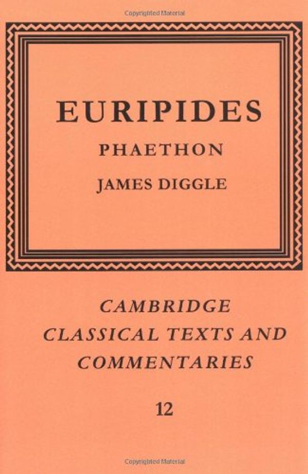 Cover Art for 9780521604246, Euripides: Phaethon by Euripides