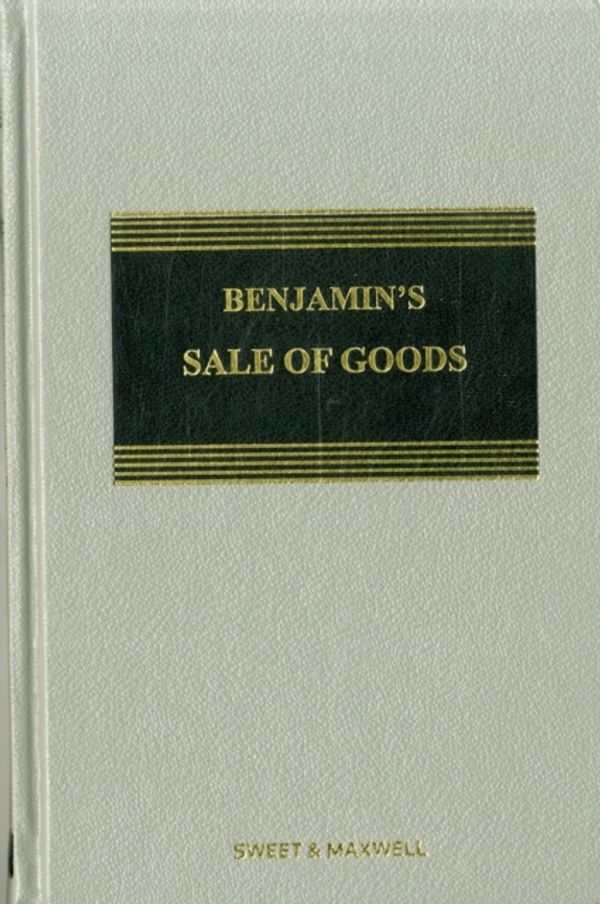 Cover Art for 9780414063969, Benjamin's Sale of Goods by Michael Bridge