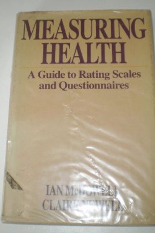 Cover Art for 9780195041019, Measuring Health by Ian McDowell