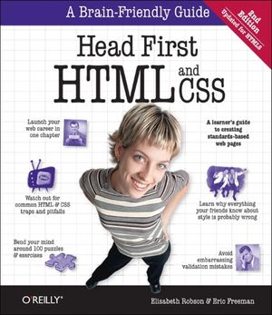 Cover Art for 9780596159900, Head First HTML and CSS by Elisabeth Robson