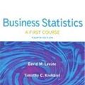 Cover Art for 9780132206204, Business Statistics by David M Levine