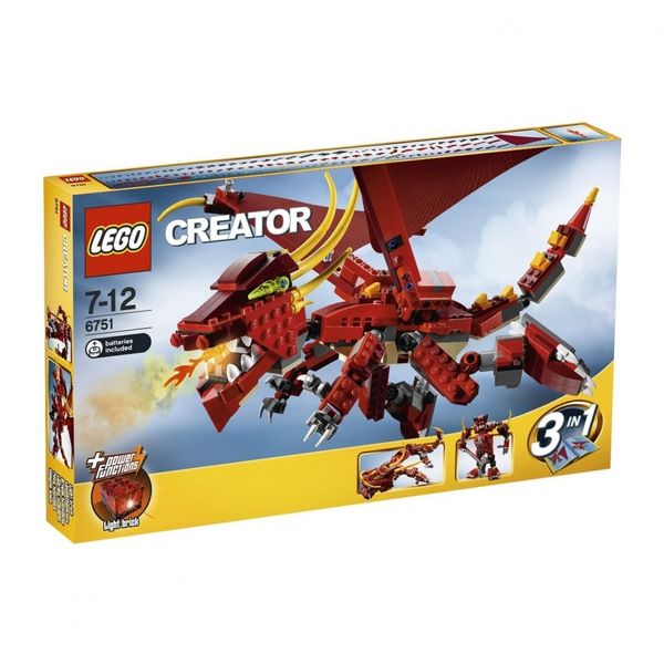 Cover Art for 0673419111539, Fiery Legend Set 6751 by LEGO Creator