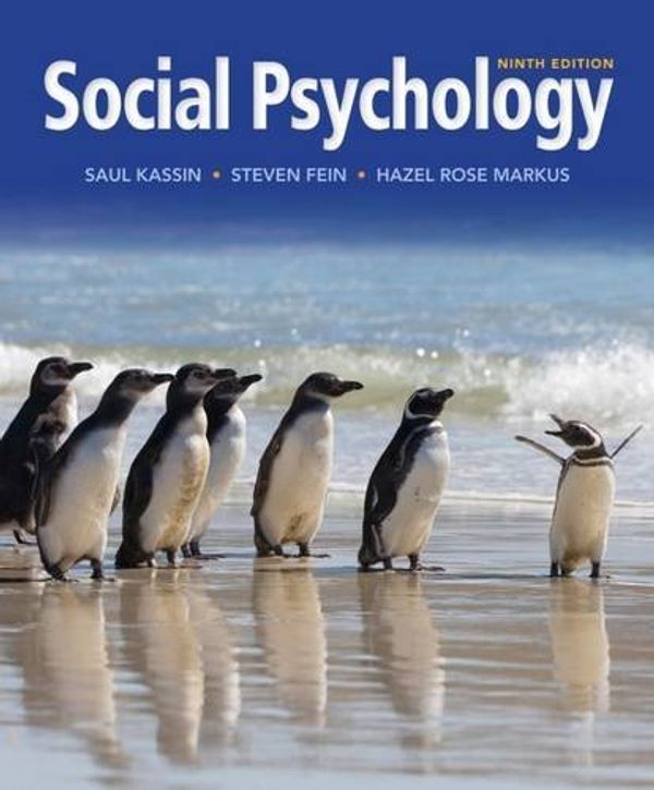Cover Art for B01K0VD2R6, Social Psychology by Saul Kassin;Steven Fein;Hazel Rose Markus