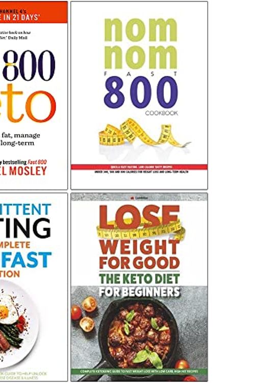 Cover Art for 9789124182243, Fast 800 Keto, Nom Nom Fast 800 Cookbook, The Complete Ketofast Solution, The Keto Diet for Beginners 4 Books Collection Set by Dr. Michael Mosley, Iota