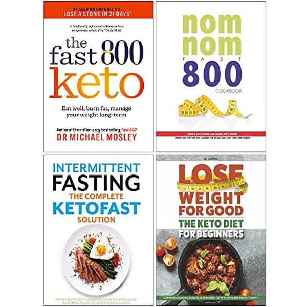 Cover Art for 9789124182243, Fast 800 Keto, Nom Nom Fast 800 Cookbook, The Complete Ketofast Solution, The Keto Diet for Beginners 4 Books Collection Set by Dr. Michael Mosley, Iota