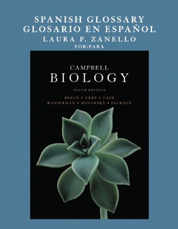 Cover Art for 9780321683212, Spanish Glossary for Biology by Jane B. Reece